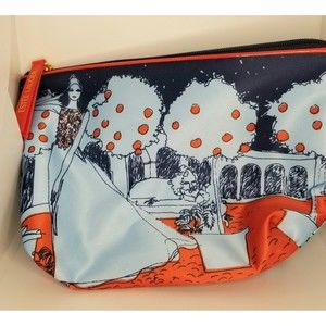 Estee Lauder Makeup Bag Red & Blue